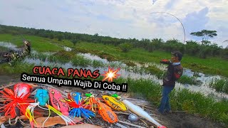 GILA !! CASTING IKAN GABUS DI CUACA PANAS SEMUA UMPAN WAJIB TURUN #AS-208