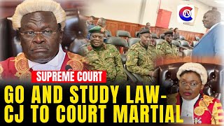 Supreme Court Chief Justice Owiny Dollo Tells UPDF General Court Martial: 'Go and Study Law!'