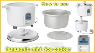 Panasonic mini rice cooker | how to use rice cooker + review