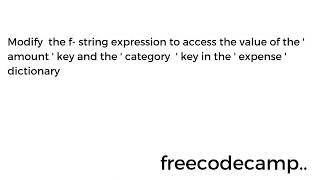 Learn Lambda Functions by Building an Expense Tracker | Python Beta Cert | Step 9