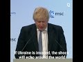 boris johnson gives strongly worded speech on ukraine crisis