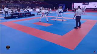 Anna Chernysheva vs Anzhelika Terliuga Elimination Female Kumite  -55Kg World Championships Budapest