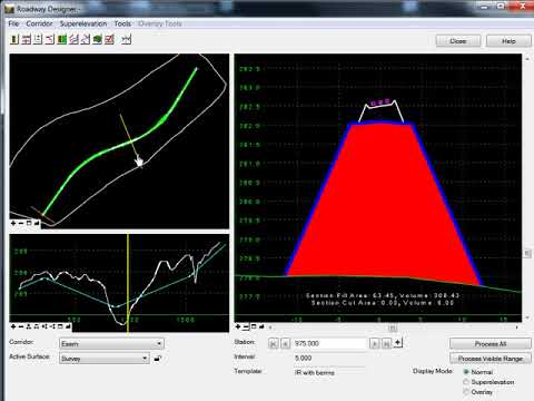 Bentley InRoads V8i Part 7 Template , Point Control & Corridor Modeling ...