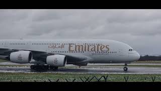 The Double King of Emirates A380 at Manchester Airport