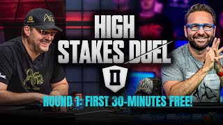 High Stakes Duel II | Round 1 | Phil Hellmuth vs Daniel Negreanu