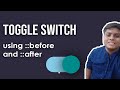 How to design a Toggle Switch for a Checkbox just by using CSS? Complete tutorial | Code Grind