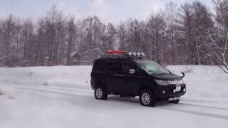 デリカＤ5カスタム 雪の蒜山＆少し河原(*´∇｀*)【フォト動画ブログ】