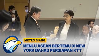 Menlu ASEAN Bertemu di New York Bahas Persiapan KTT