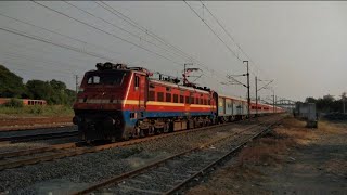 BL WAP-4E Hauled 14708 Dadar Lalgarh Ranakpur Express Moving Towards Navsari