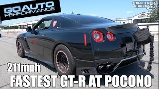 2000HP GT-R Lays Down A 211mph Pass in 1760FT At Race Motive! GO AUTO PERFORMANCE