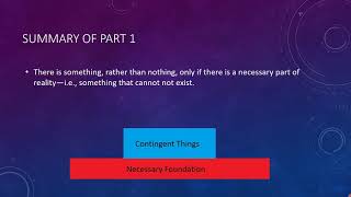 Cosmological Arguments | The Contingency Argument, Stage 1 (3/6)