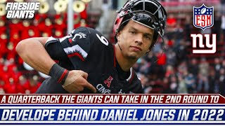 A quarterback the Giants could take in the 2nd round to develop behind Daniel Jones in 2022
