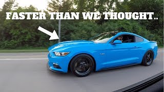 1000HP MUSTANG GT DESTROYED OUR HELLCAT IN A RACE!