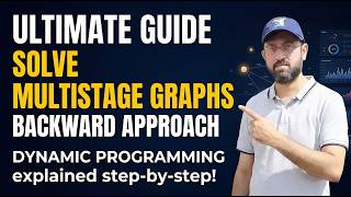 Multistage Graph Backward Approach | Dynamic Programming | DAA Algorithm