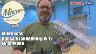 AMAZING MICRO RC FLOAT PLANE !!! Microaces Hansa-Brandenburg W.12 (1/24th scale WW1 FIGHTER)