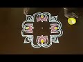 maha shivaratri 5x3dots beautiful flower kolam traditional easyrangoli lighting rangoli