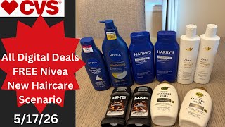 CVS **FIXED** All Digital Weekly Deals - Free Nivea, New Haircare & more! 5/17/26 #cvsdeals