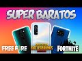 LOS MEJORES CELULARES BARATOS PARA JUGAR | free fire, fortnite, pubg