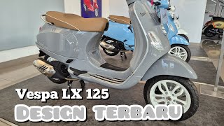 vespa LX 125 terbaru warna abu abu, vespa matic terbaru di akhir tahun 2024