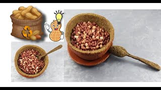 فكرة رائعة لصنع اواني من قشور الفول السوداني 👌👌 ستنبهر من النتيجة 😱.Recycle the peanut shells