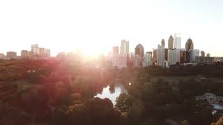 Piedmont Park 4k sunset