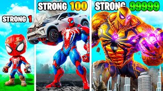 Upgrading to the Strongest SPIDERMAN Ever in GTA 5