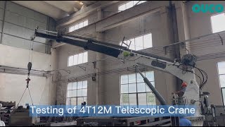 Testing of 4T12M Telescopic Crane designed by OUCO for Vietnamese customers