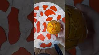 Creating a ball that has the panel shapes of a peeled orange