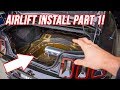 Bagging the Mustang Part 1! Trunk Setup and Running Air Lines! | AirLift Performance 3P!