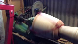 Making a Djembe from a solid log 5