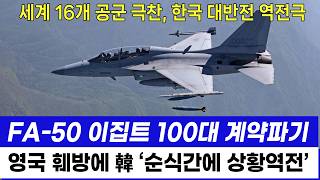 FA-50 전투기 이집트 100대 계약 파기 '대반전' 세계 16개 공군 극찬