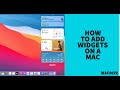 How to add widgets in Mac OS Big Sur