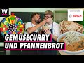 Gemüsecurry mit Brokkoli und Pfannenbrot Rezept | Gemüseroulette mit Nico und Noah Bachofen