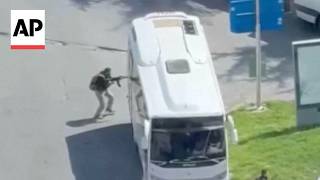 Video shows gunmen attacking building housing Israeli Consulate in Istanbul