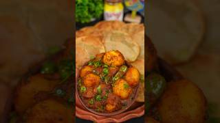 Aloo Dum With Koraishuti kochuri ASMR #shorts #reels