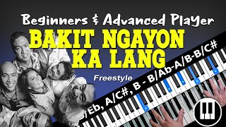 BASIC & ADVANCE Piano-CHord Tutorial - Bakit Ngayon Ka Lang