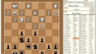 Magnus Carlsen at the 20th Amber Rapid (2011) (Chessworld.net)