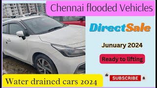 சென்னை வெள்ளத்தில் மூழ்கிய கார்கள் விற்பனைக்கு 2024|Hyundai|KiA|Toyota|Maruthi||Renault |Volkswagen| நேரடி விற்பனை