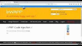 BWAPP ile Php Code İnjection && Php Code Injection with BWAPP