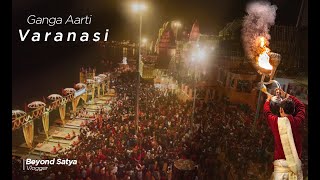 GANGA AARTI VARANASI | BANARAS GHAT AARTI | Holy River Ganges Hindu Worship Ritual