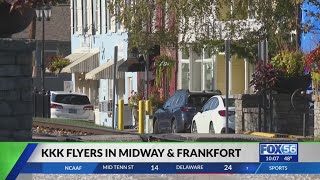Frankfort police ask community for help after 'appalling' discovery of KKK propaganda