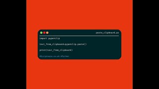 Python Pyperclip – Paste text from clipboard
