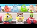 mashems spongebob u0026 disney pixar squishy fun opening toy review pstoyreviews