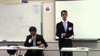 2014 Hawaii High School State Debate Championships: Varsity Policy Debate (April 12, 2014)