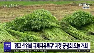 '헴프 산업화 규제자유특구' 지정 공청회 개최 / 안동MBC