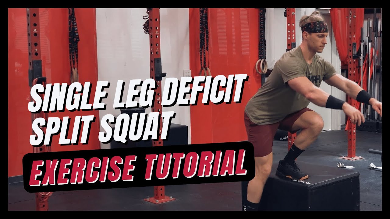 Exercise Tutorial Single Leg Deficit Split Squat Youtube