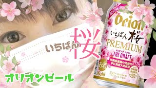 【桜入りビール？？】今夜の一本！オリオンビール・プレミアム！春の限定ビール、アサヒいちばん桜 PREMIUM ドラフト 沖縄県産桜の花使用 網戸もえ・つけ者もえこ