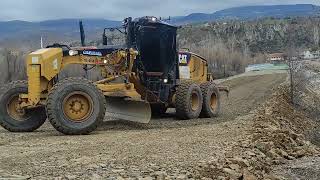 GREYDER İLE YOLA MALZEME NASIL SERİLİR, YOL TESFİYESİ NASIL YAPILIR, JOİSTİK GREYDER, #motorgrader