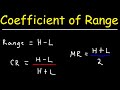 How To Calculate the Range, MidRange, and Coefficient of Range - Statistics