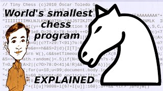 How the world's smallest chess program works? | Nanochess by Oscar Toledo deobfuscated & explained